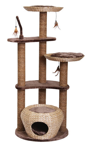 Nobby Estaca kissan kiipeilypuu, ruskea