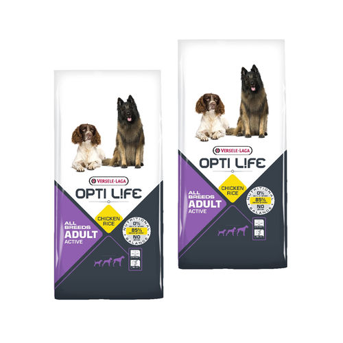 Opti Life Adult Active All Breeds 2 x 12,5kg