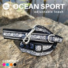 Finnero Ocean Sport säädettävä talutin, musta 2 x 110-185 cm