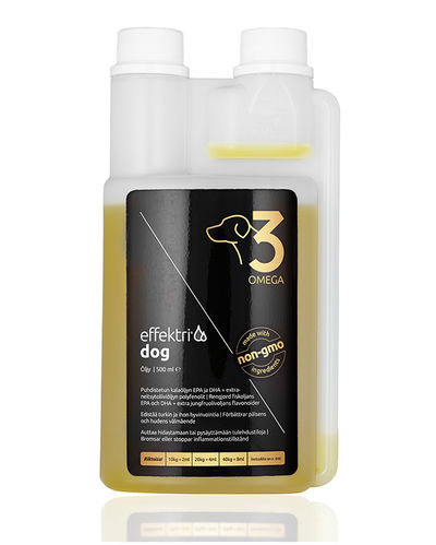 Effektri Omega-3 Dog ravintoöljy 500 ml