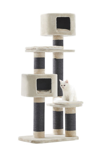 Nobby Loano kissan kiipeilypuu, kerma-harmaa
