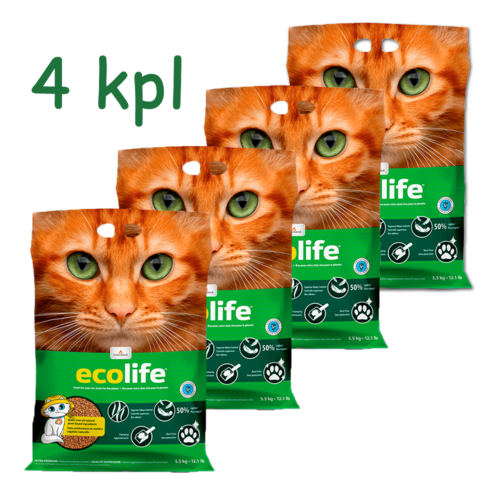 Intersand Ecolife kissanhiekka 4 x 5,5 kg