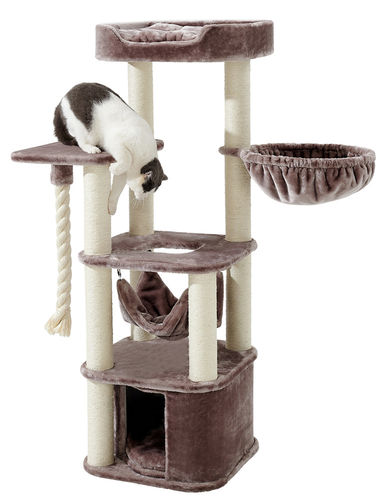 Nobby Zada kissan kiipeilypuu, ruskea